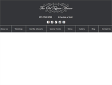 Tablet Screenshot of oldtappanmanor.com